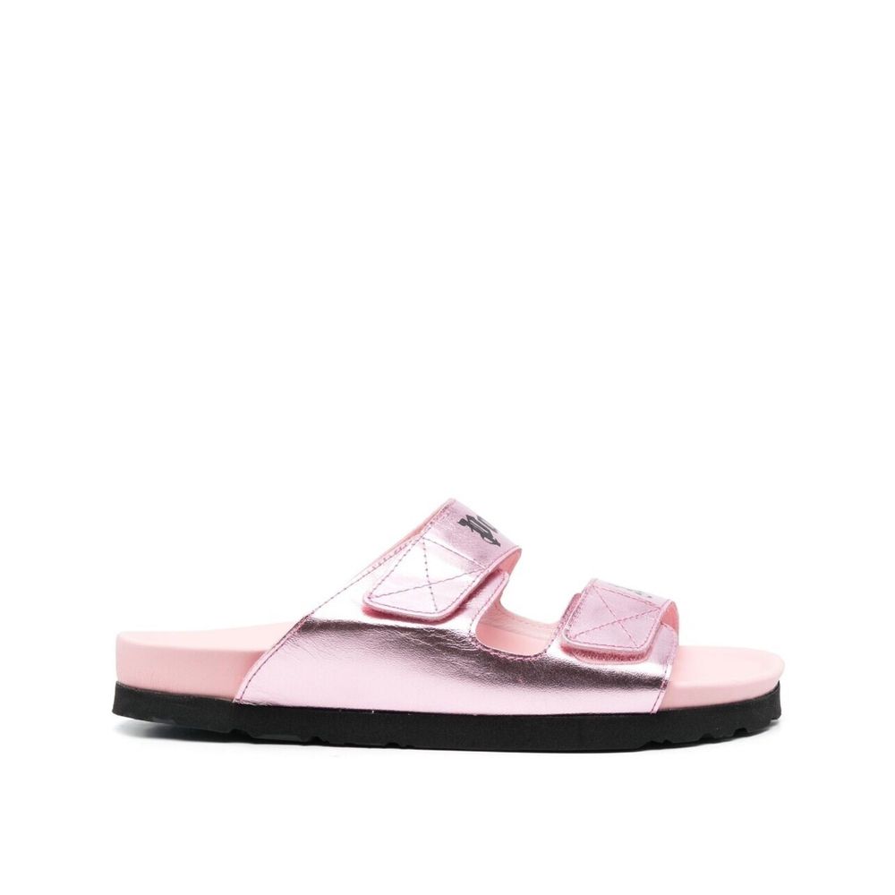 Sandale din piele cu logo Palm Angels