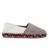 Espadrile din piele de culoare albă-gălbui