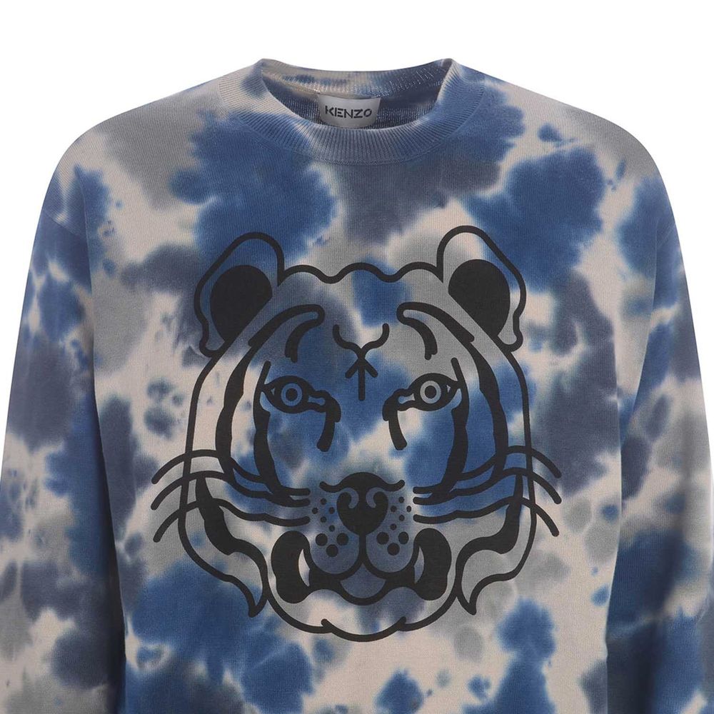 Pulover Kenzo din bumbac imprimat
