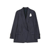 Brunello Cucinelli Blue Virgin Wool Blazer