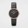 Cluse Gray Leather Dress Watch