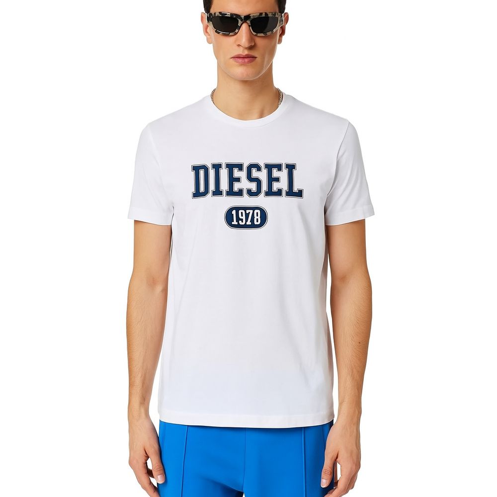 Diesel White Cotton T-Shirt