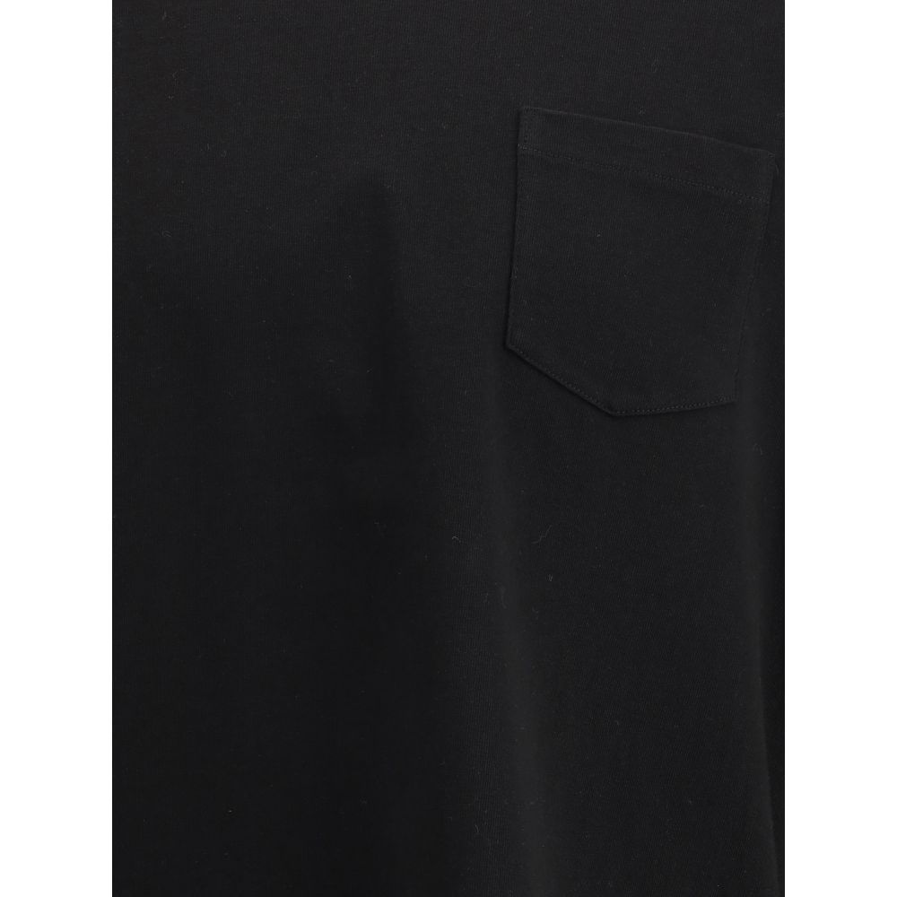 Sacai Black Cotton T-Shirt