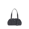 Courrèges Black Calf Leather Bos Taurus Shoulder Bag