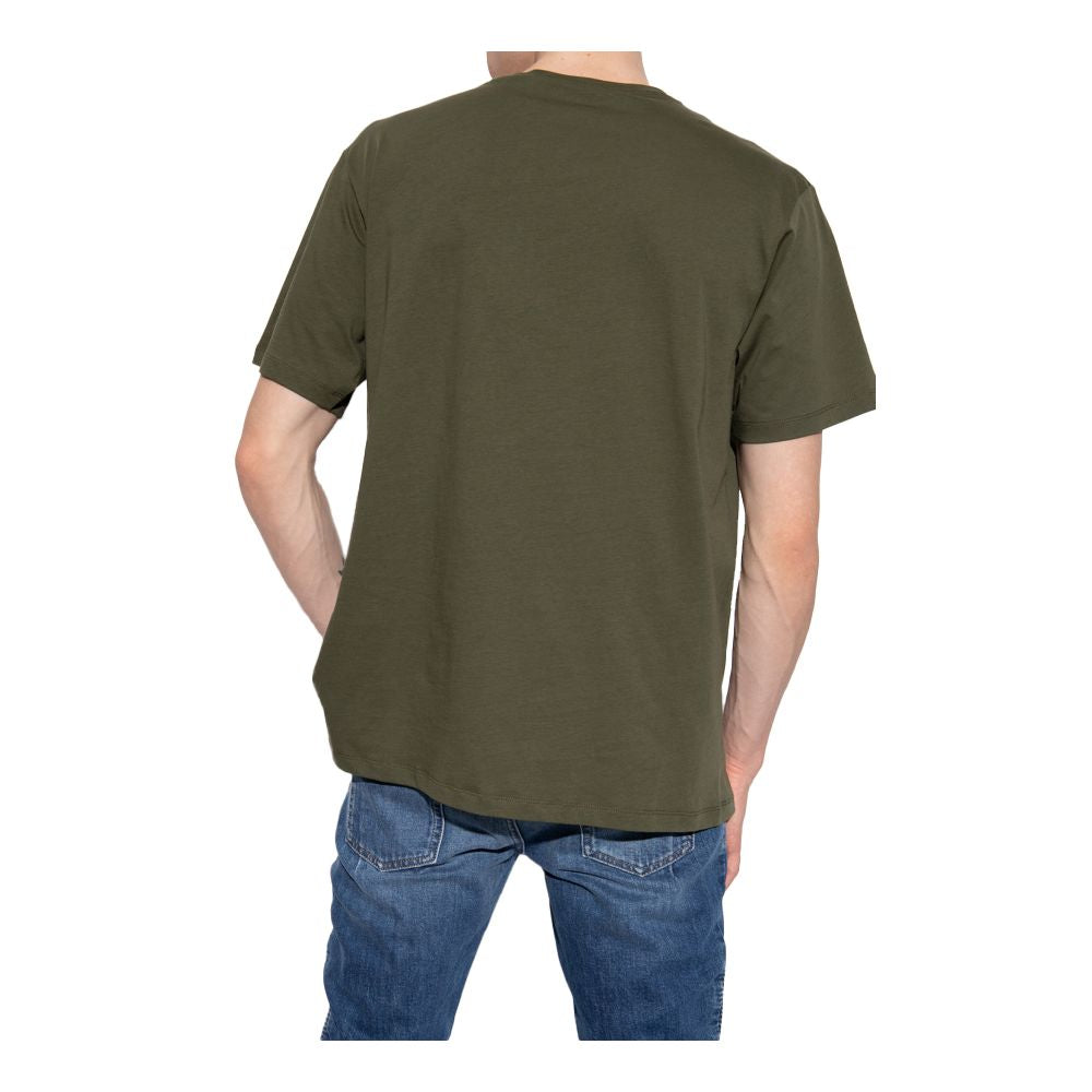 Tricou Balmain verde din bumbac