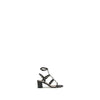 Valentino Garavani Black Calf Leather Bos Taurus Platform Sandals