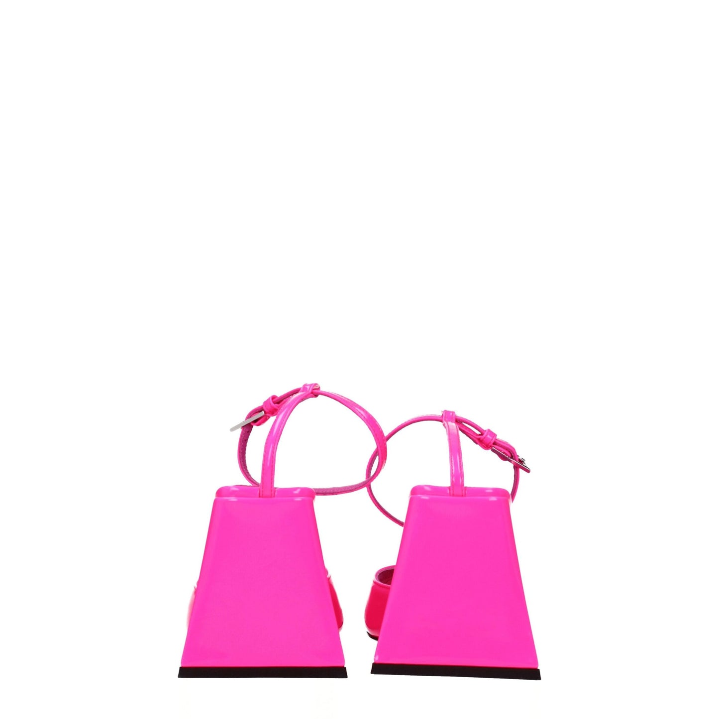 Attico Pink Lædersandaler med Stilettohæl