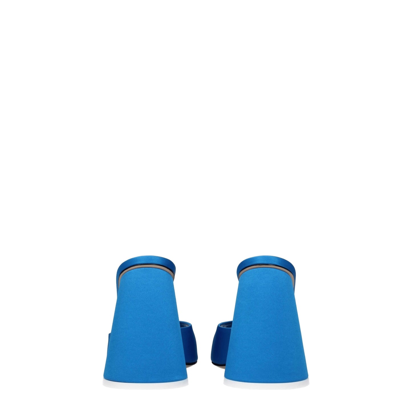 Attico lyseblå satin plateausandaler