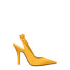 The Attico Orange Satin High Heel Pumps