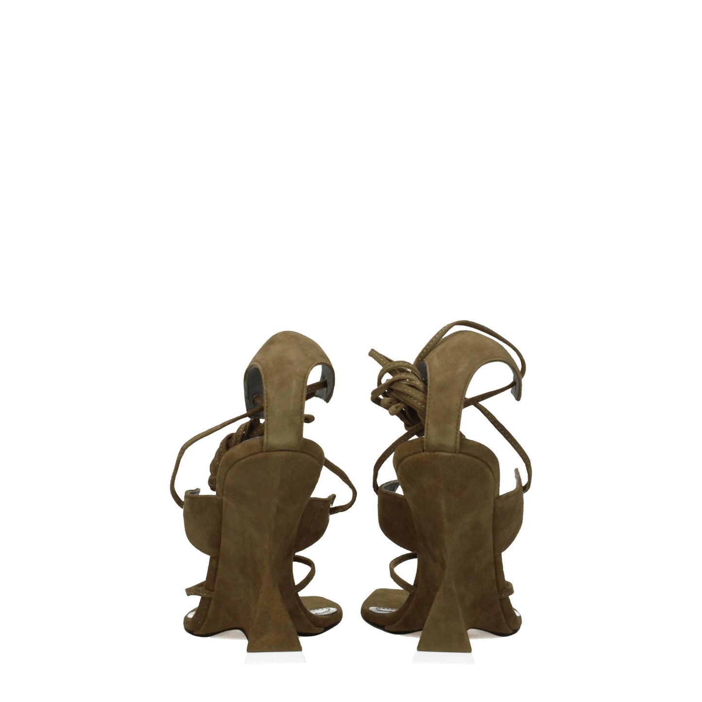 Attico Grønne Læder Flip-Flop Sandaler