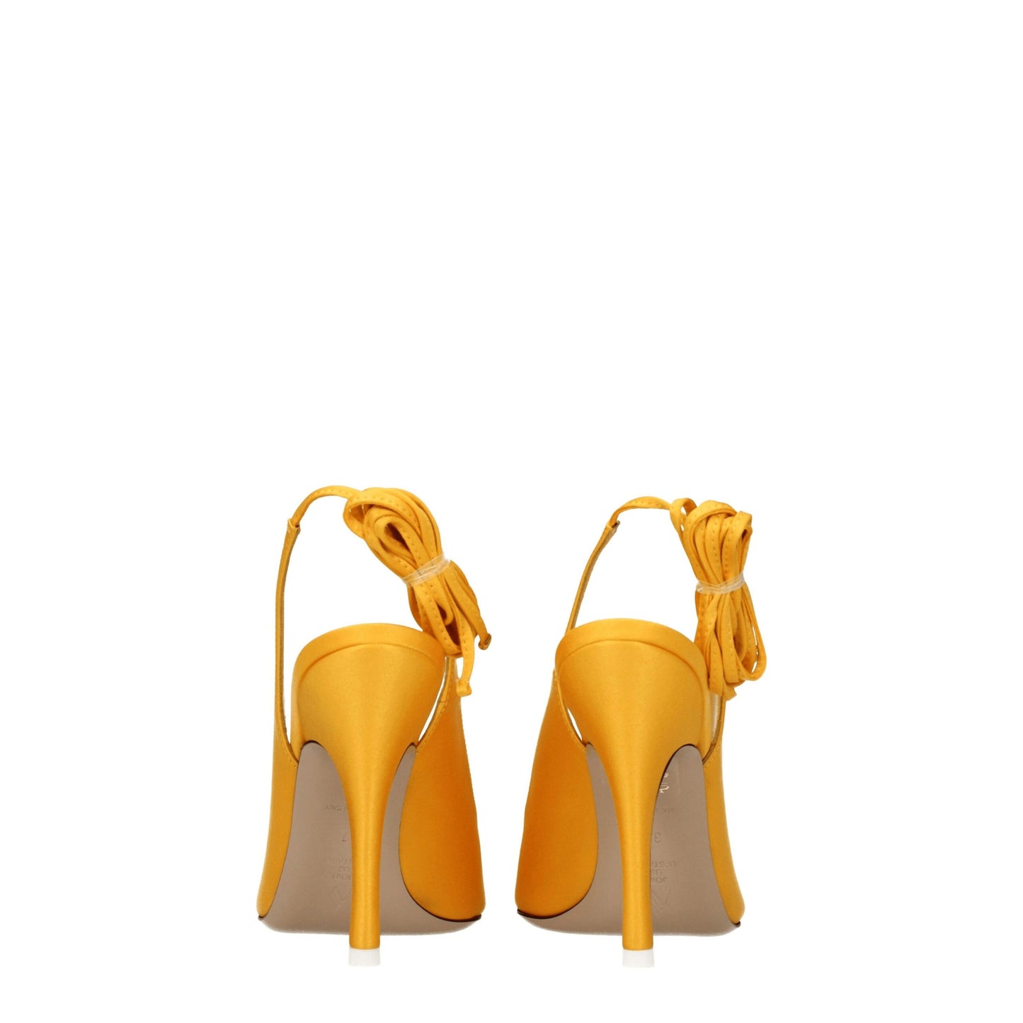 Attico Orange Satin Højhælede Pumps