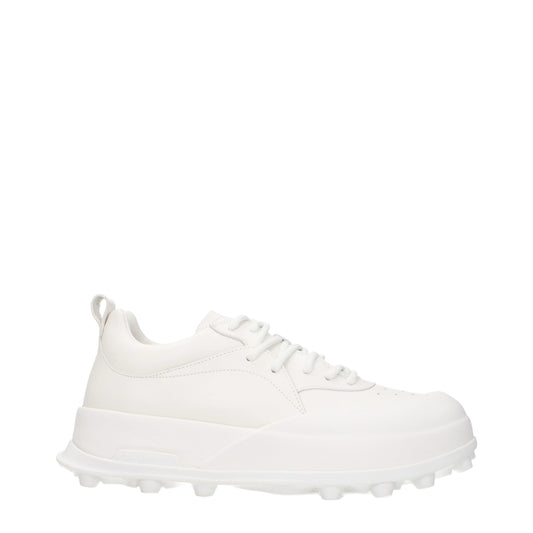 Jil Sander White Leather Sneakers