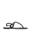 Isabel Marant Black Leather Flip-Flop Sandals