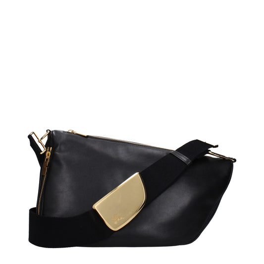 Burberry Black Leather Crossbody Bags