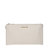 Michael Kors Beige Leather Clutch Bag