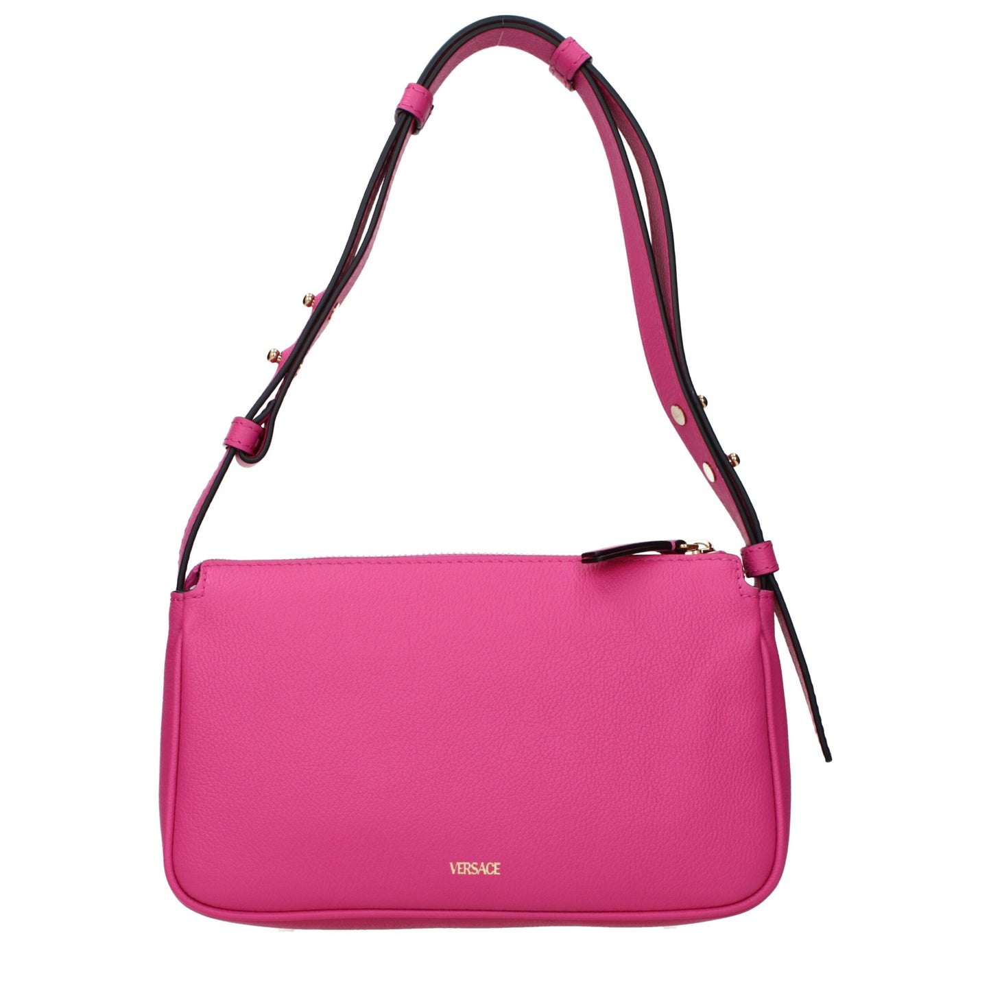 Versace Pink Leather Shoulder Bag
