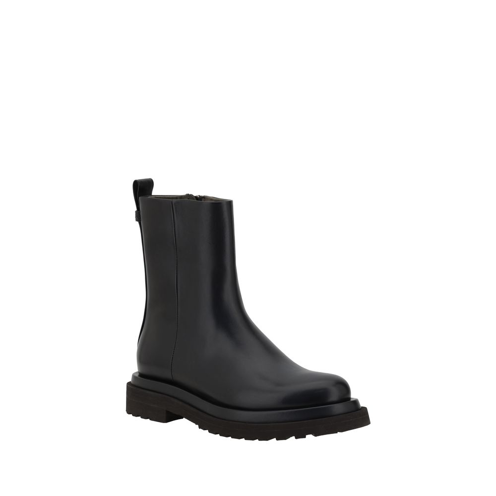 Ghete din piele Brunello Cucinelli