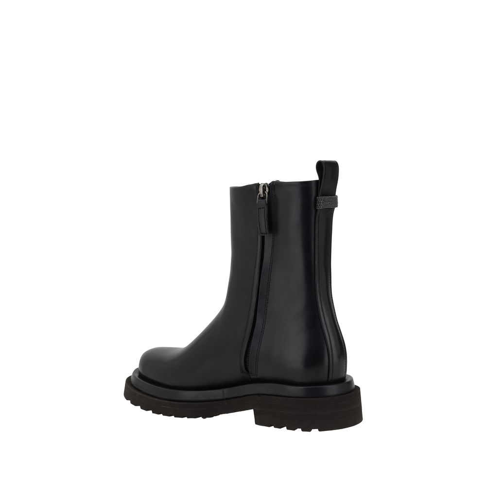 Ghete din piele Brunello Cucinelli