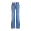 7FOR Blue Cotton Flared Jeans