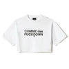 Comme Des Fuckdown White Cotton Women T-Shirt