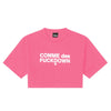 Comme Des Fuckdown Fuchsia Cotton Women T-Shirt