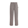 Golden Goose Brown Fleece Wool Casual Pants