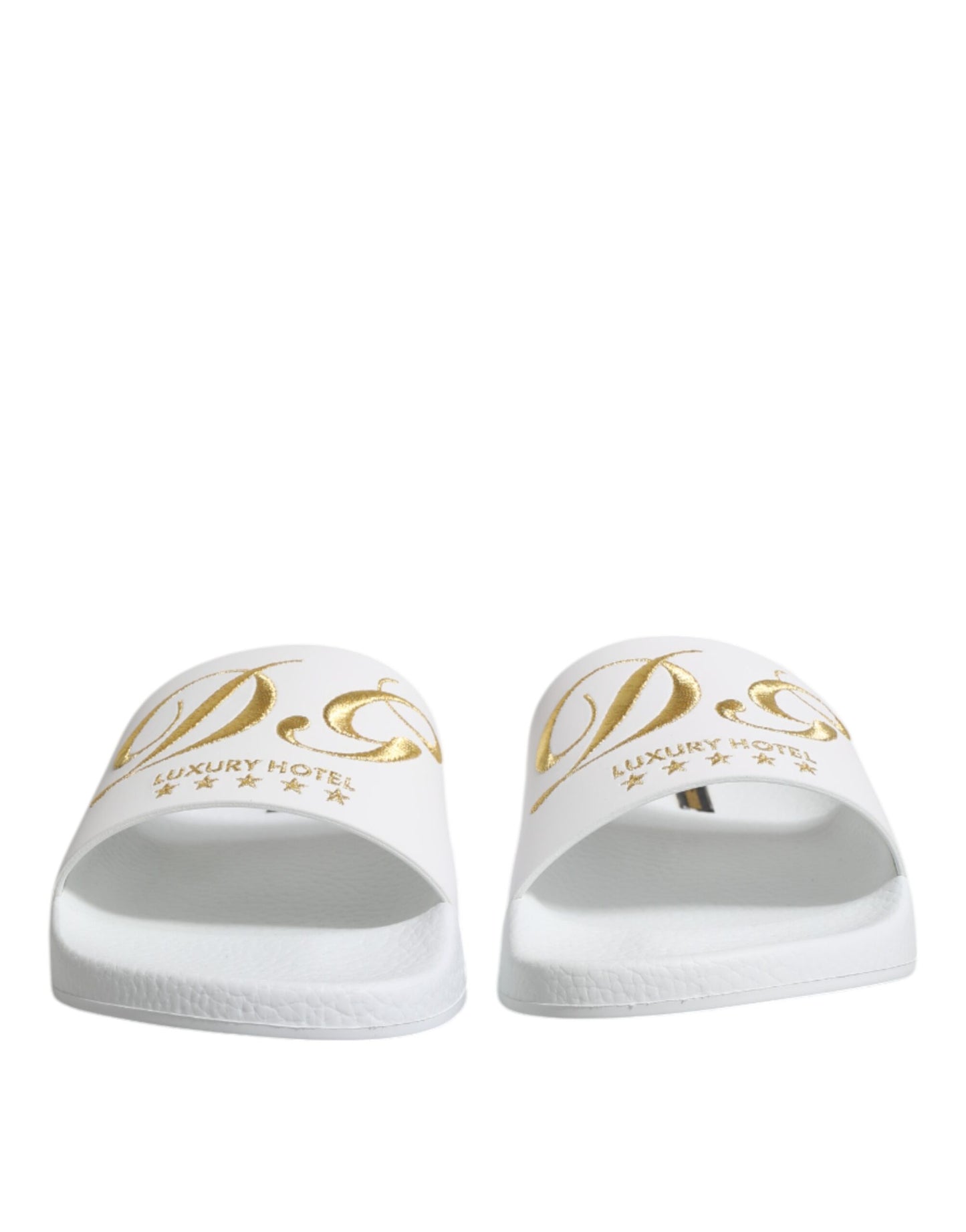 Sandale Dolce & Gabbana din piele albă, model plajă