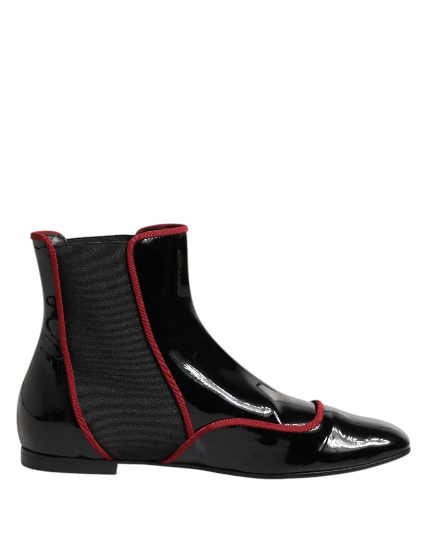 Ghete Chelsea Dolce & Gabbana Jackie negre cu nasturi