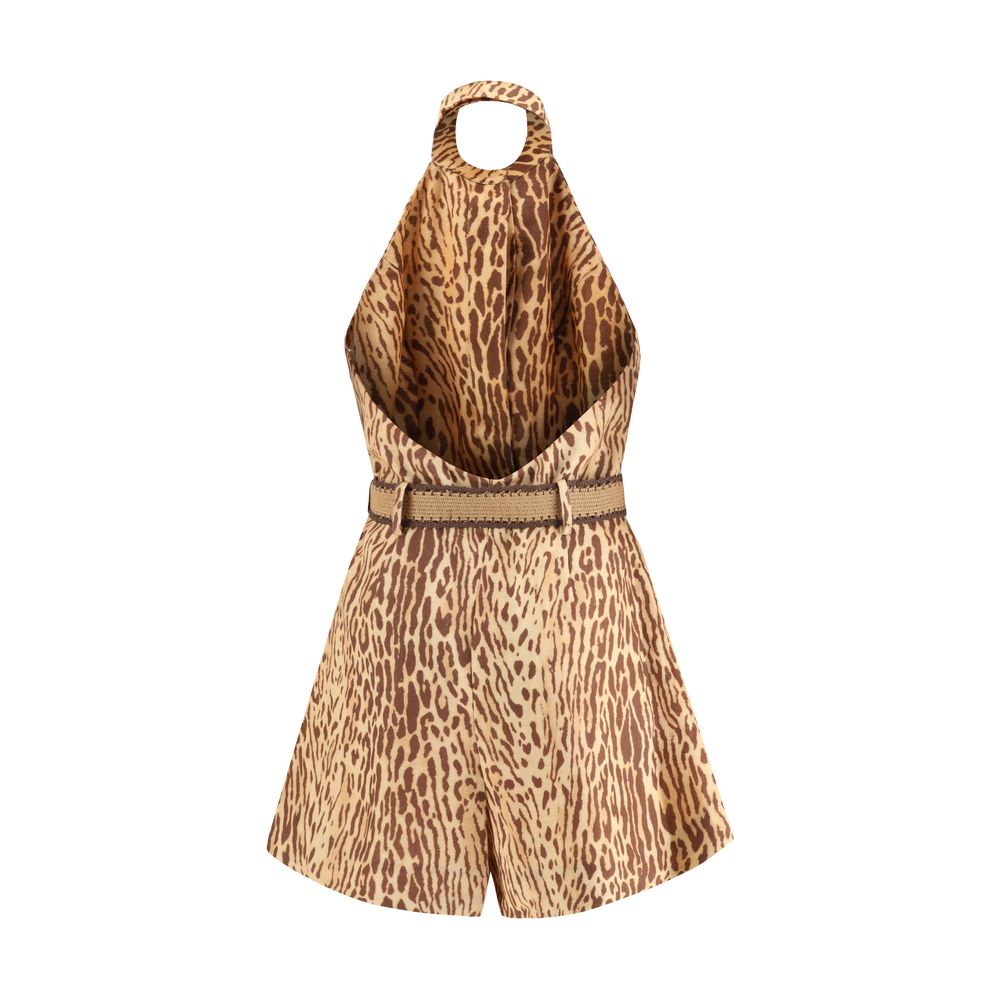 Rochie scurtă cu imprimeu leopard Zimmermann