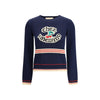 Valentino Blue Cotton Sweatshirt