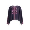 Marant Etoile Blue Cotton Blouse