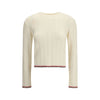 Thom Browne Cream Fleece Wool Sweatshirt