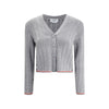 Thom Browne Gray Fleece Wool Cardigan
