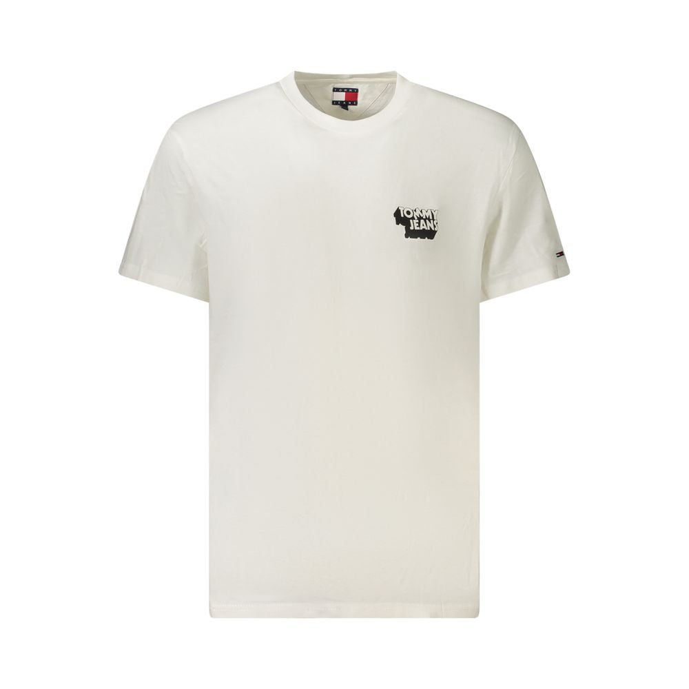 Tricou Tommy Hilfiger alb din bumbac pentru bărbați