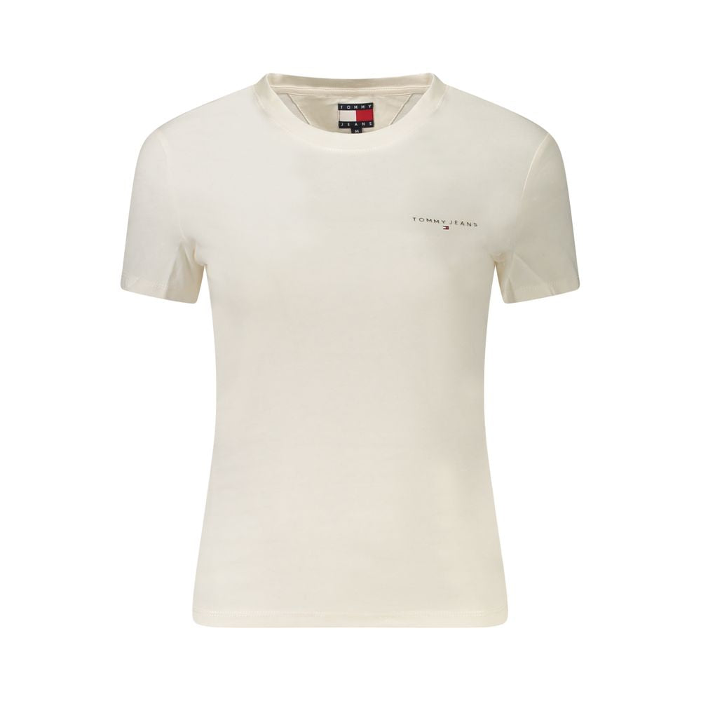 Tricou Tommy Hilfiger alb din bumbac pentru femei