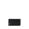 Saint Laurent Black Calf Leather Bos Taurus Wallet