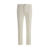 PT Torino Cream Cotton Slim Fit Jeans