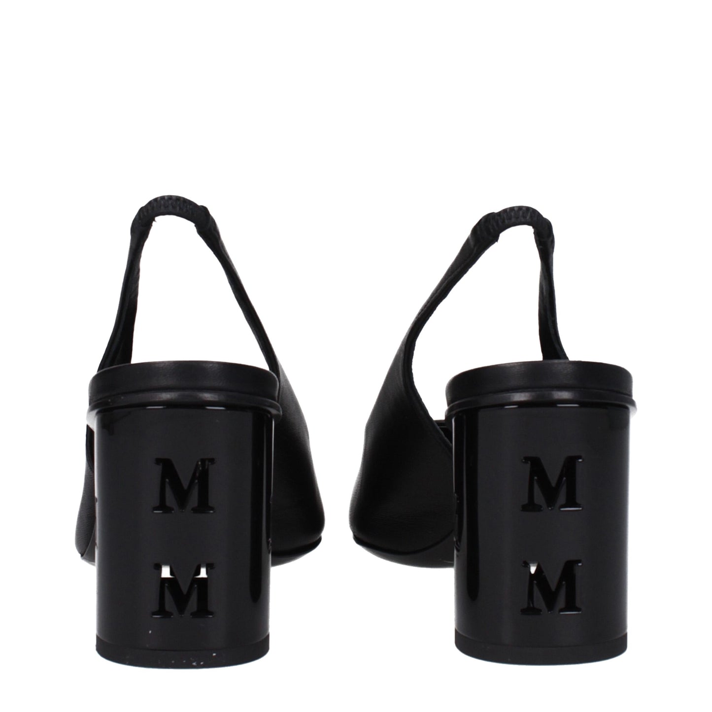 Max Mara sorte pumps i læder med høj hæl