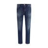 PT Torino Blue Cotton Slim Fit Jeans