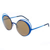 Italia Independent Blue Metal Sunglasses