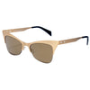 Italia Independent Gold Metal Sunglasses