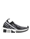 Dolce & Gabbana Black White Sorrento Low Top Sneakers Shoes
