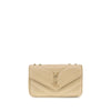 Saint Laurent Beige Lamb Ovis Aries Aries Shoulder Bag