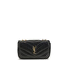 Saint Laurent Black Lamb Ovis Aries Aries Shoulder Bag