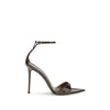 Giuseppe Zanotti Black Leather Stiletto Heel Sandals
