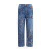 Ella Blue Cotton Slim Fit Jeans