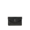 Saint Laurent Black Calf Leather Bos Taurus Clutch Bag