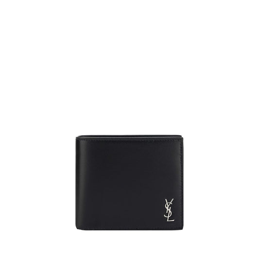 Saint Laurent Black Calf Leather Bos Taurus Wallet