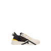 Fendi White Calf Leather Bos Taurus Athletic Sneakers