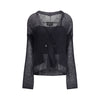 Giorgio Armani Black Mohair Cardigan